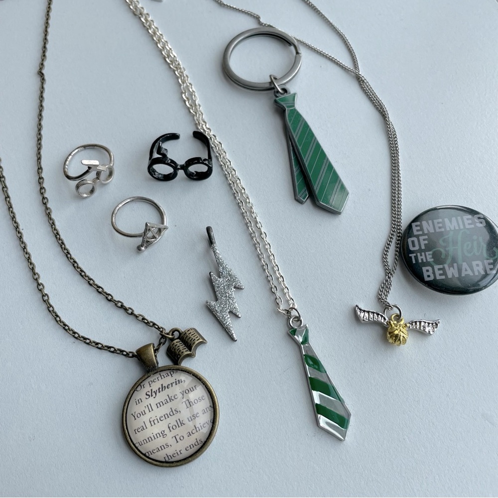 Bundle of Harry Potter Slytherin Jewelry